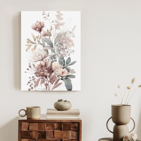 Plakat Bukiet Pastelowych Romantycznych Kwiatów