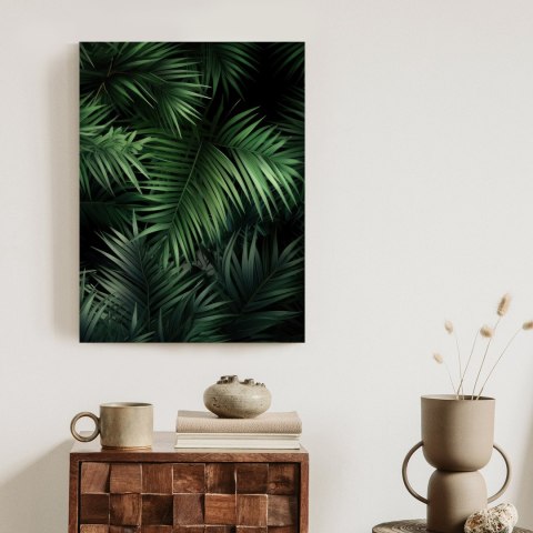 Plakat Ciemne Liście Bambusowe