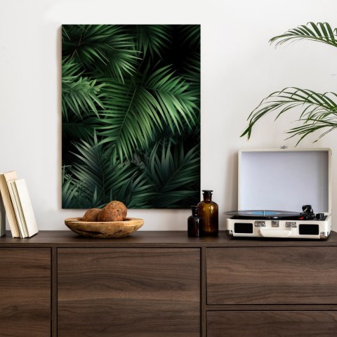 Plakat Ciemne Liście Bambusowe
