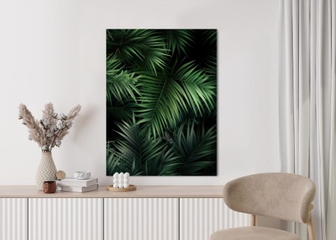 Plakat Ciemne Liście Bambusowe