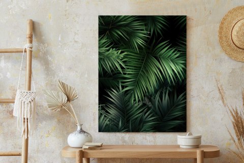 Plakat Ciemne Liście Bambusowe