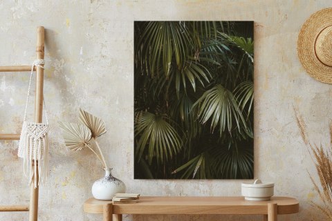 Plakat Ciemnozielone Liście Palmowe