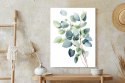 Plakat Gałązka Z Zielonymi Liśćmi - Akwarela