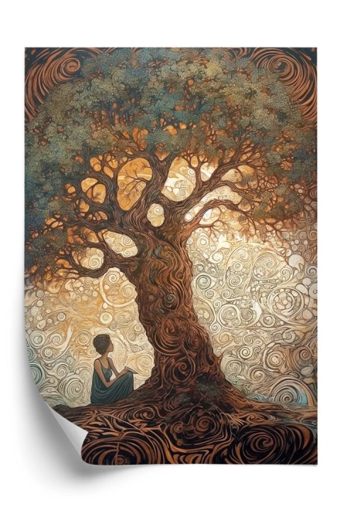 Plakat Kobieta Przy Drzewie Życia