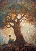 Plakat Kobieta Przy Drzewie Życia