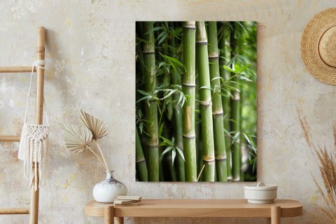 Plakat Las Bambusowy Z Bliska