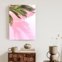Plakat Letnia Palma Przy Różowej Ścianie