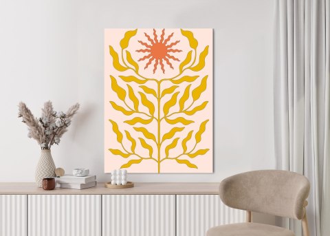 Plakat Minimalistyczna Roślina W Stylu Boho