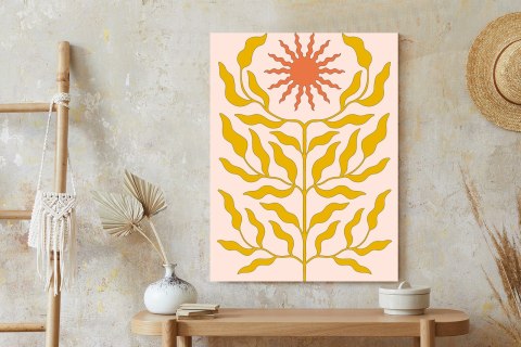 Plakat Minimalistyczna Roślina W Stylu Boho