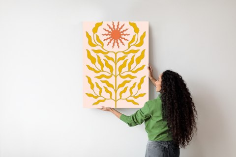 Plakat Minimalistyczna Roślina W Stylu Boho