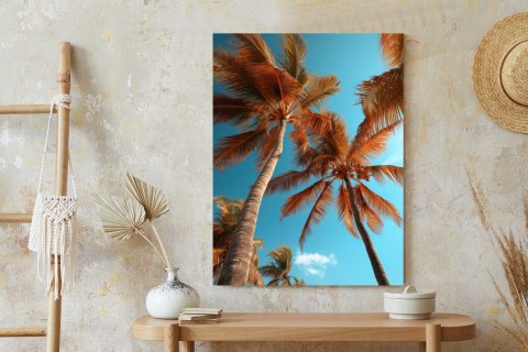 Plakat Niebieskie Niebo I Wysokie Palmy