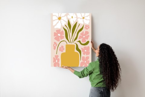 Plakat Nowoczesny Wazon Z Kwiatami