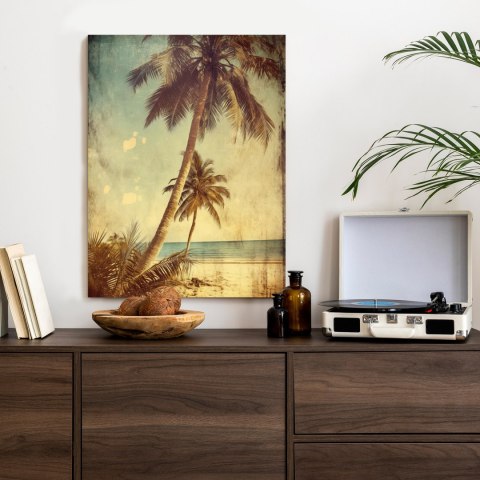 Plakat Palmy Na Bezludnej Wyspie Vintage