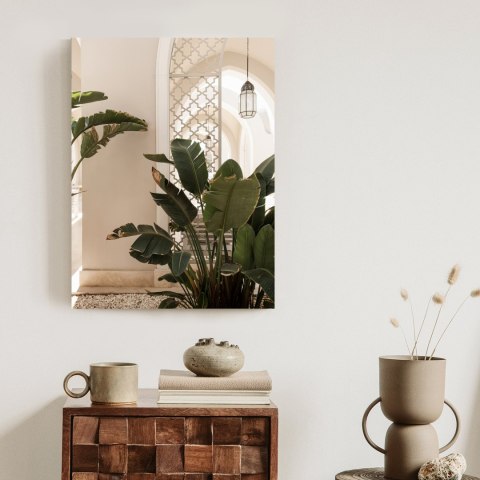 Plakat Palmy Przy Wejściu Do Białego Orientalnego Domu