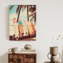 Plakat Palmy Z Deskami Surfingowymi