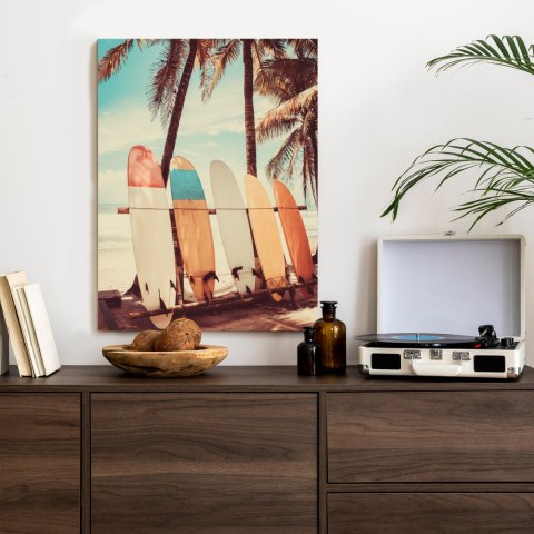 Plakat Palmy Z Deskami Surfingowymi