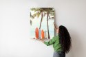 Plakat Surfing I Drzewa Palmowe