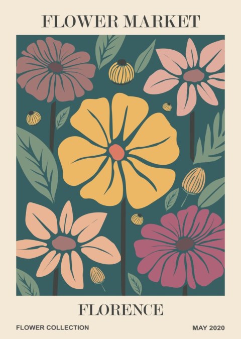 Plakat Trag Kwiatowy Florencja