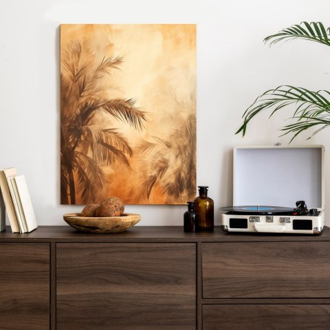 Plakat Tropikalne Palmy W Kolorze Pustyni