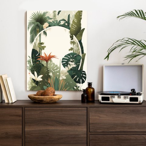 Plakat W Stylu Vintage Tropikalne Rośliny