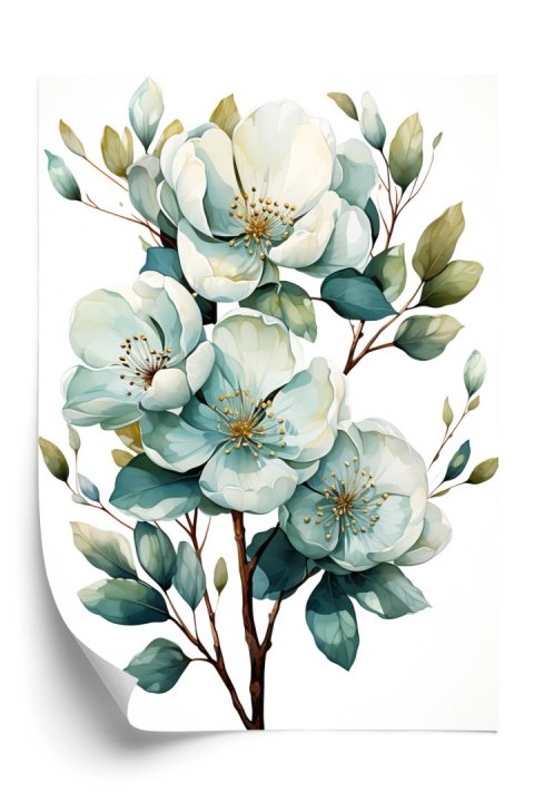 Plakat Wiązanka Białych Kwiatów