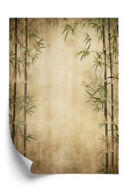 Plakat Wysoki Bambus Na Beżowym Tle