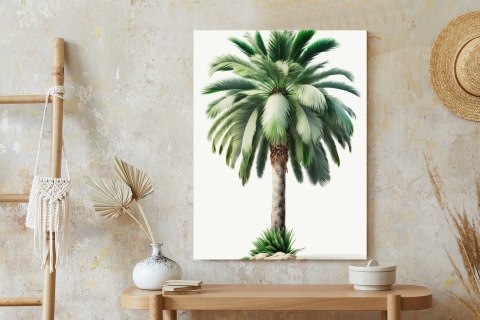 Plakat Wysokie Zielone Drzewo Palmowe