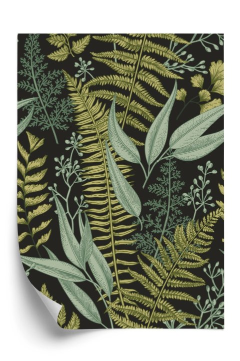 Plakat Wzór Roślinny W Stylu Vintage