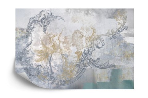 Fototapeta Freski Na Kamiennej Ścianie W Stylu Loft