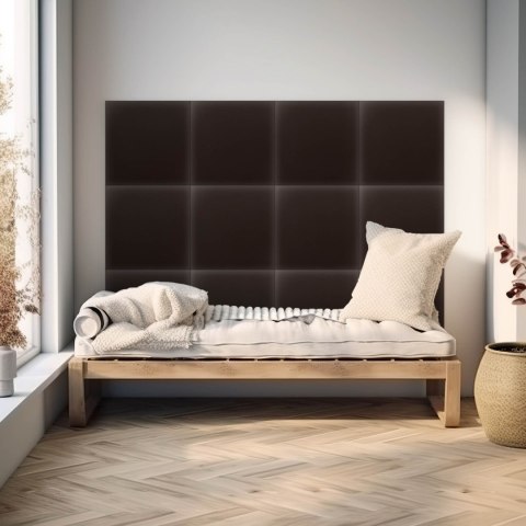 Panel Tapicerowany Eko Skóra Brązowy