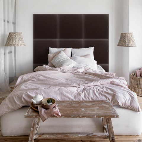 Panel Tapicerowany Eko Skóra Brązowy