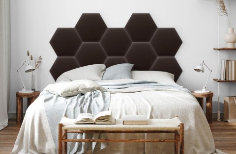 Panel Tapicerowany Eko Skóra Brązowy