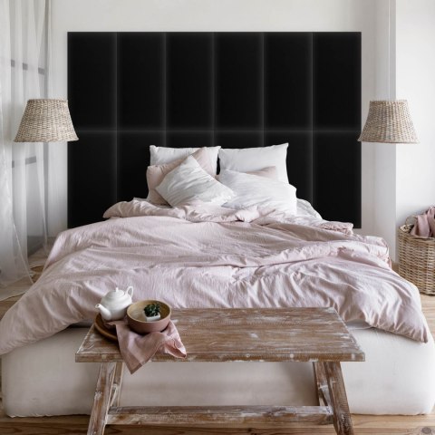 Panel Tapicerowany Eko Skóra Czarny