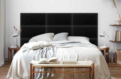 Panel Tapicerowany Eko Skóra Czarny