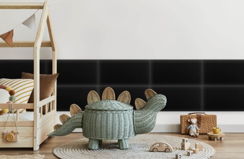 Panel Tapicerowany Eko Skóra Czarny