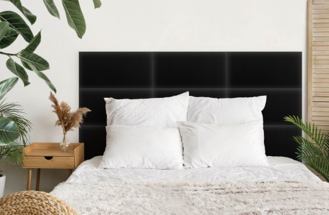 Panel Tapicerowany Eko Skóra Czarny