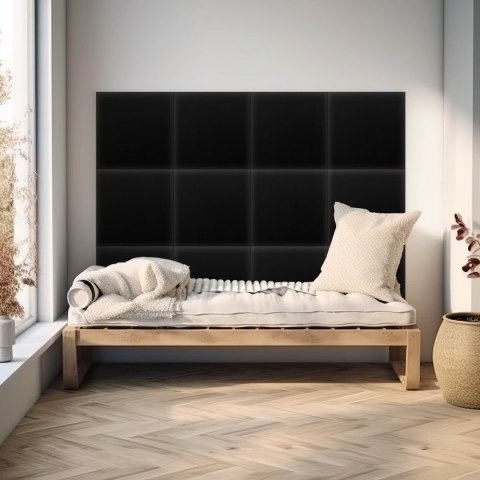 Panel Tapicerowany Eko Skóra Czarny