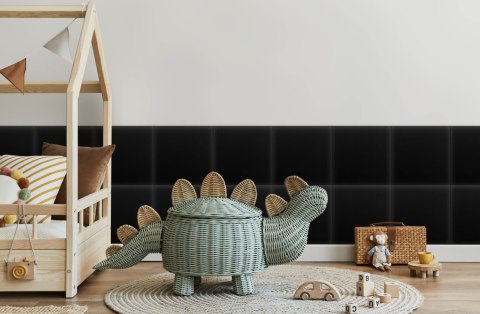 Panel Tapicerowany Eko Skóra Czarny