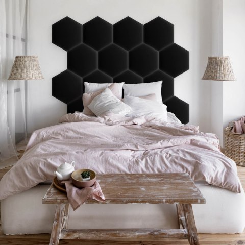 Panel Tapicerowany Eko Skóra Czarny