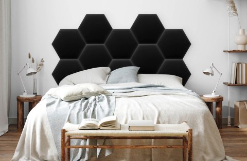 Panel Tapicerowany Eko Skóra Czarny