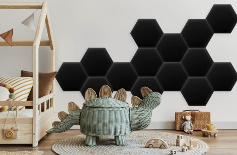 Panel Tapicerowany Eko Skóra Czarny