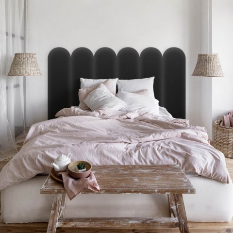 Panel Tapicerowany Eko Skóra Grafitowy 20cm