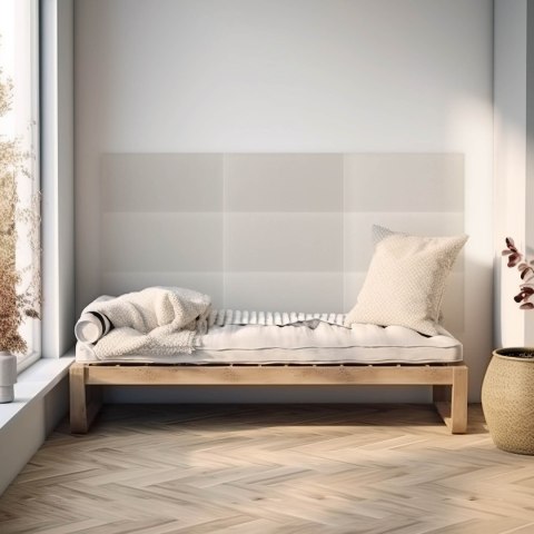 Panel Tapicerowany Eko Skóra Kremowy