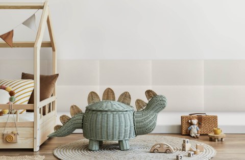 Panel Tapicerowany Eko Skóra Kremowy