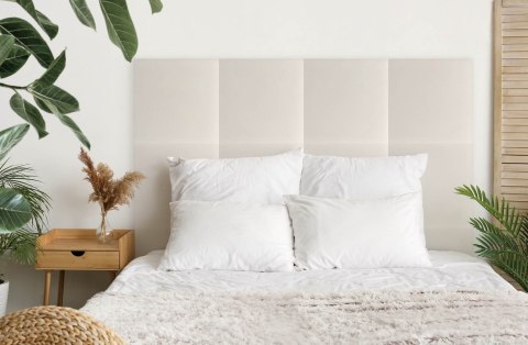 Panel Tapicerowany Eko Skóra Kremowy