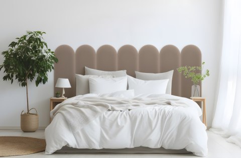 Panel Tapicerowany Magic Velvet Beżowy 20cm