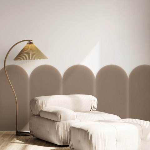 Panel Tapicerowany Magic Velvet Beżowy 30cm