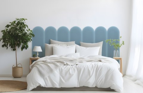 Panel Tapicerowany Magic Velvet Błękitny 20cm