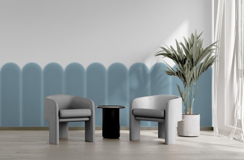 Panel Tapicerowany Magic Velvet Błękitny 20cm