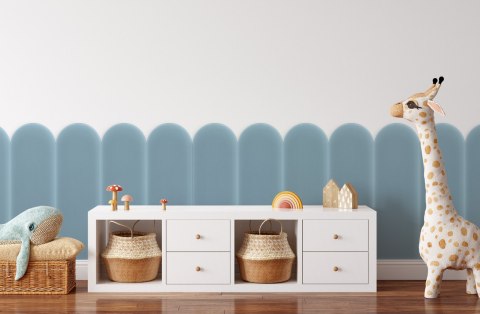 Panel Tapicerowany Magic Velvet Błękitny 20cm